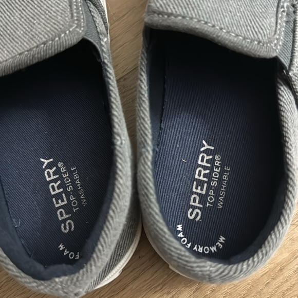 Kids Sperry Grey Loafer 11 - Picture 5 of 6